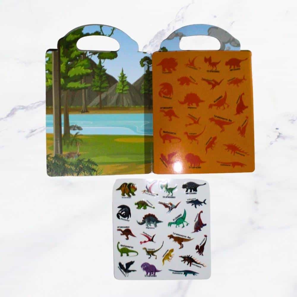 LIBRETA STICKER DINO X1