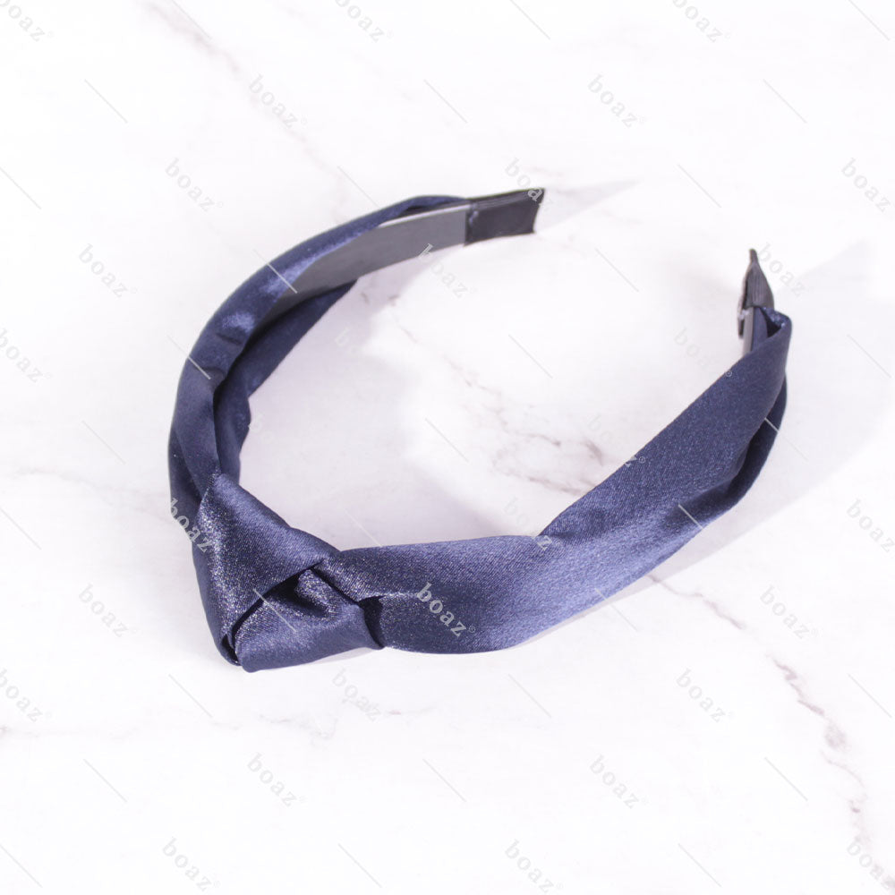 CINTILLO SATIN NUDO AZUL MARINO  (docena)