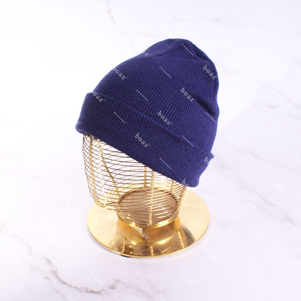 GORRO LANA CLASICO AZUL MAR X1