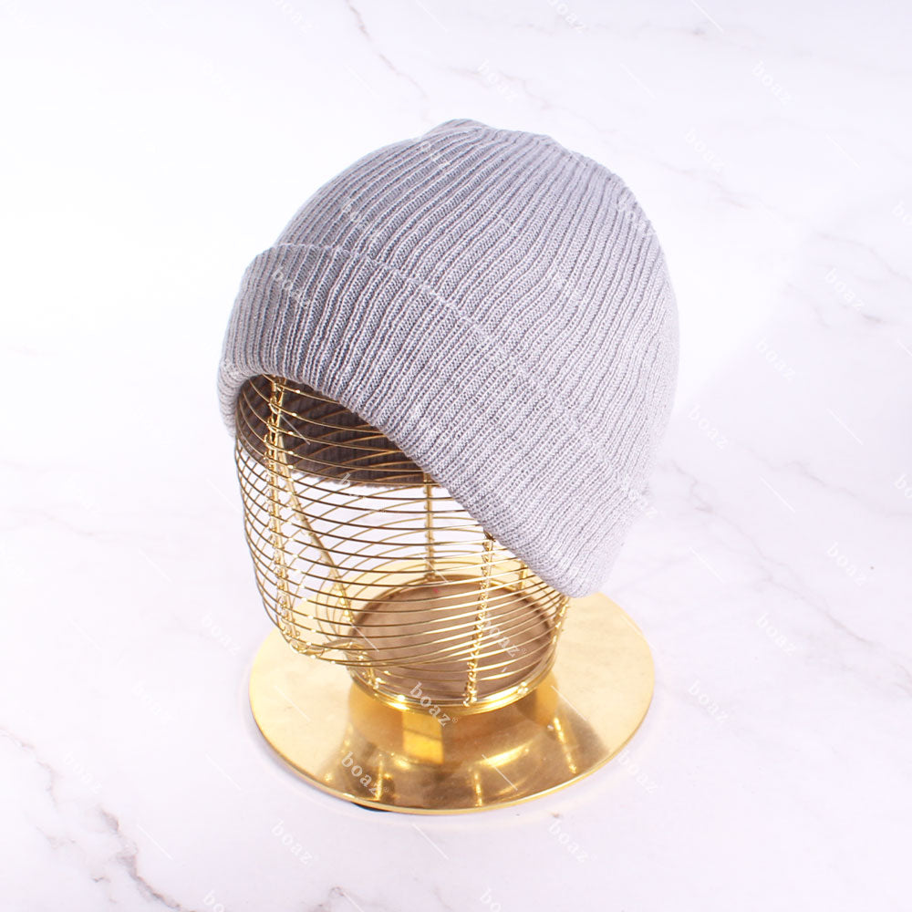 GORRO LANA LINEAS GRIS X1