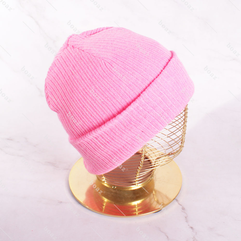 GORRO LANA LINEAS ROSACLARO X1