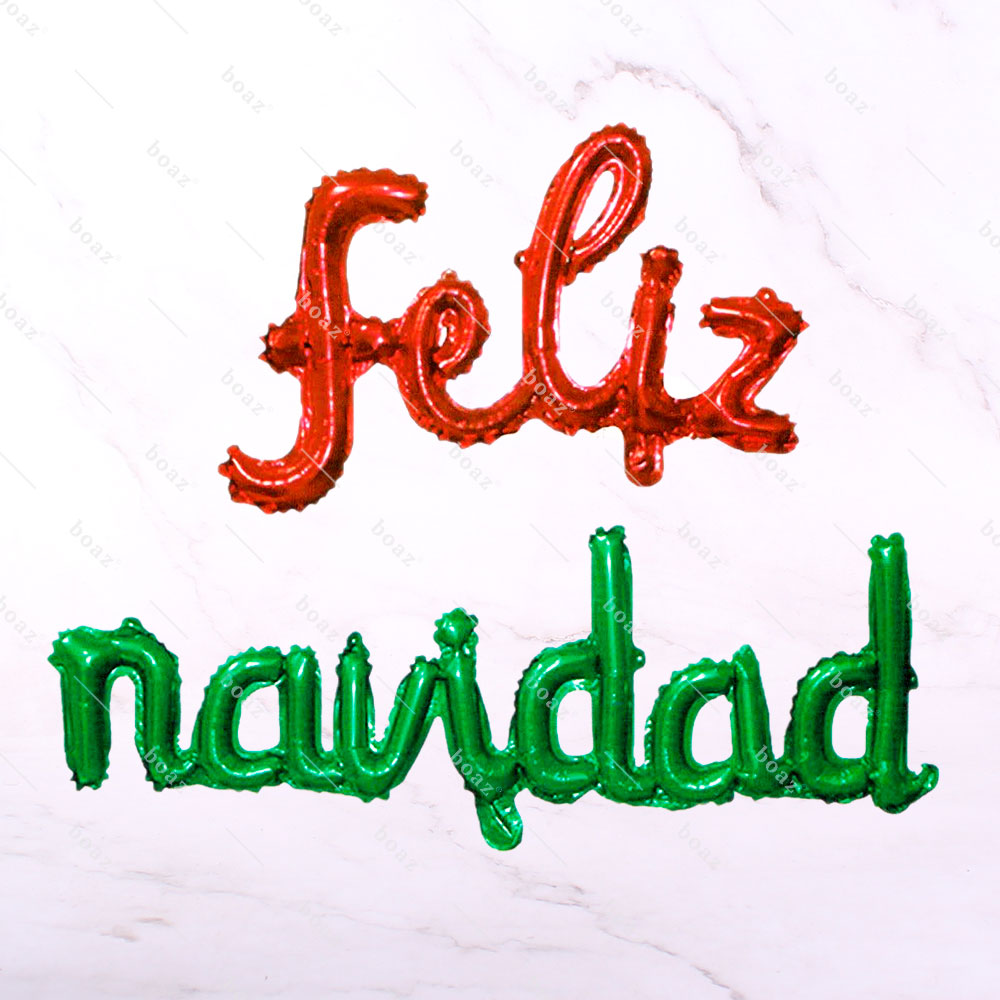 GLOBO FELIZ NAVIDAD (unidad)