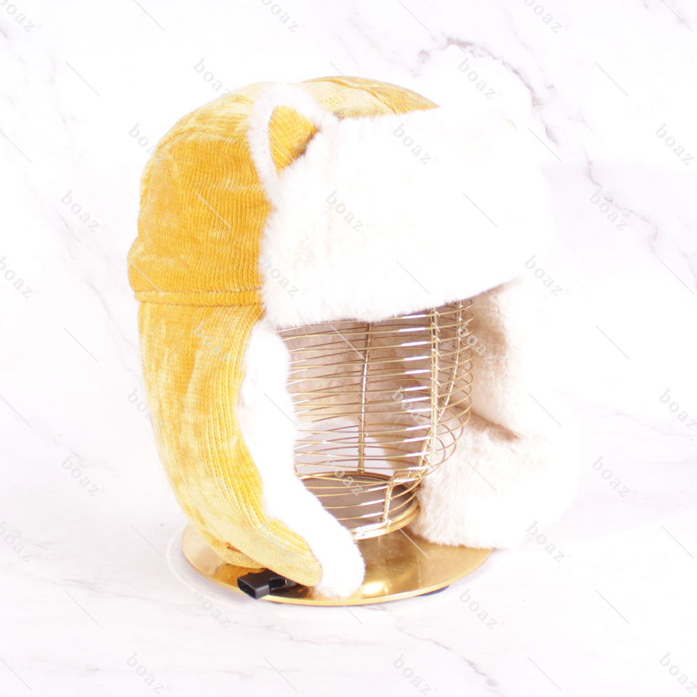 GORRO RUSO GATO MOSTAZA (unidad)