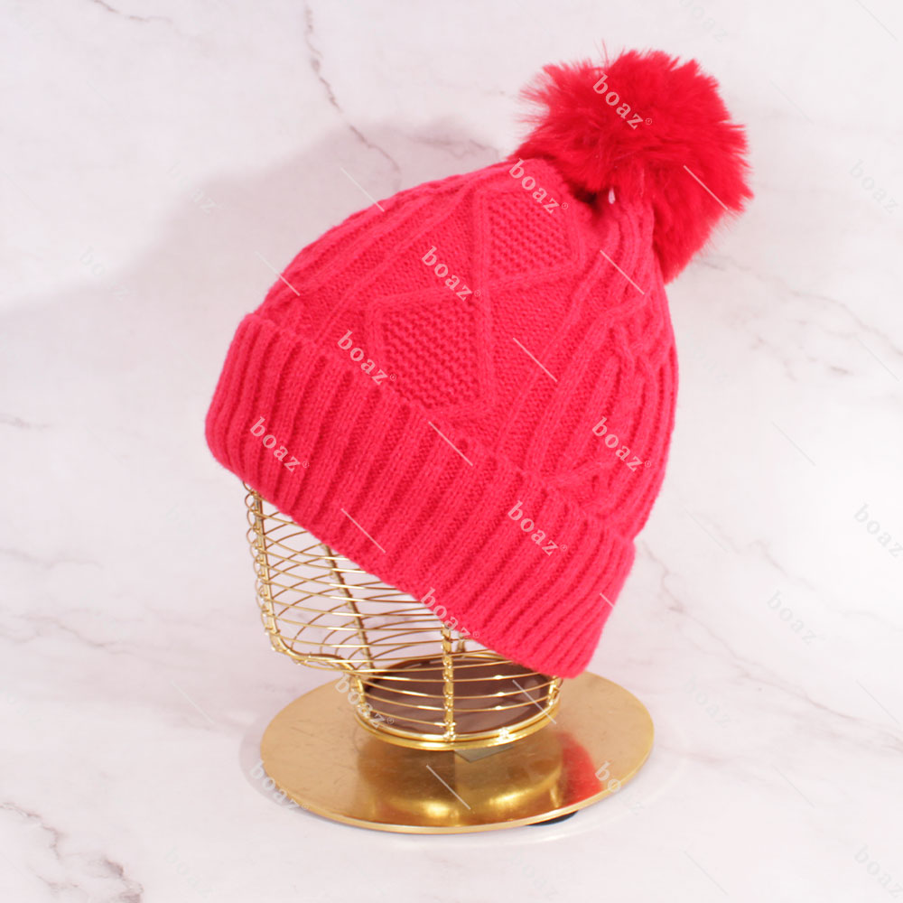 GORRO POM POLAR ROJO (unidad)
