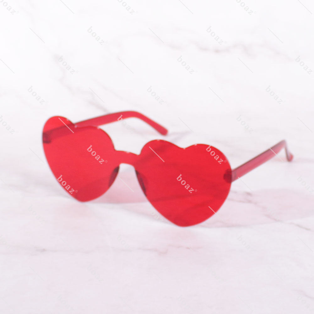 LENTE CORAZON ROJO X1