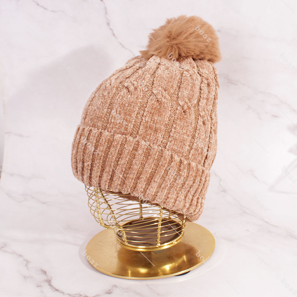 GORRO CHENIL CAFÉ