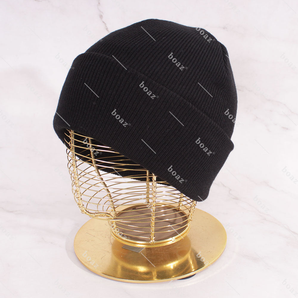 GORRO BEANIE BORDADO NEGRO (unidad)