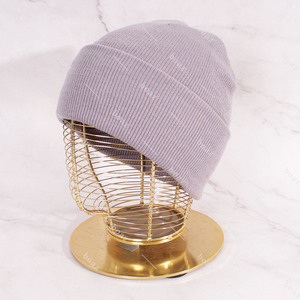 GORRO BEANIE BORDADO GRIS (unidad)