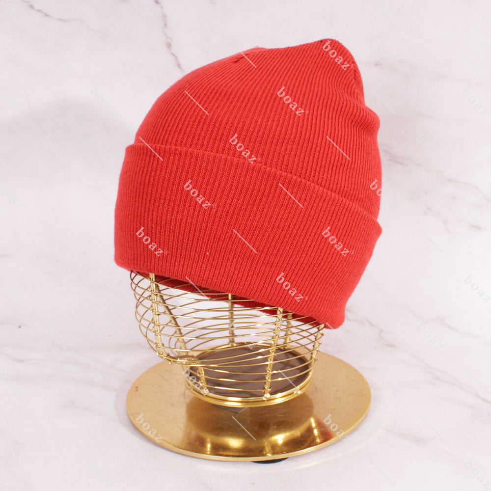 GORRO BEANIE BORDADO NARANJO (unidad)