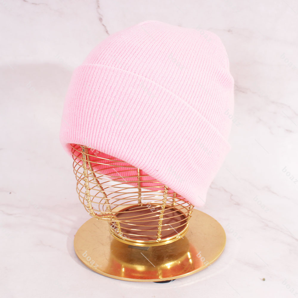 GORRO BEANIE BORDADO ROSA (unidad)