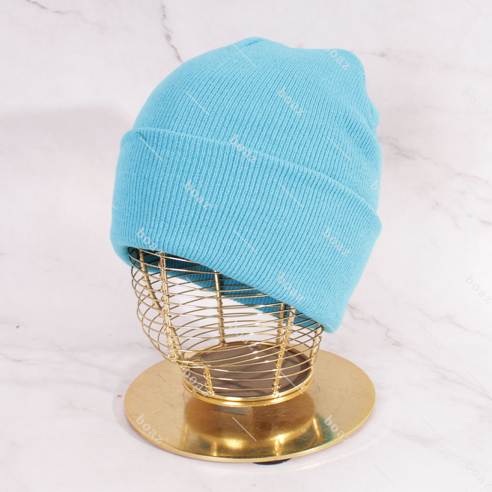 GORRO BEANIE BORDADO CELESTE (unidad)