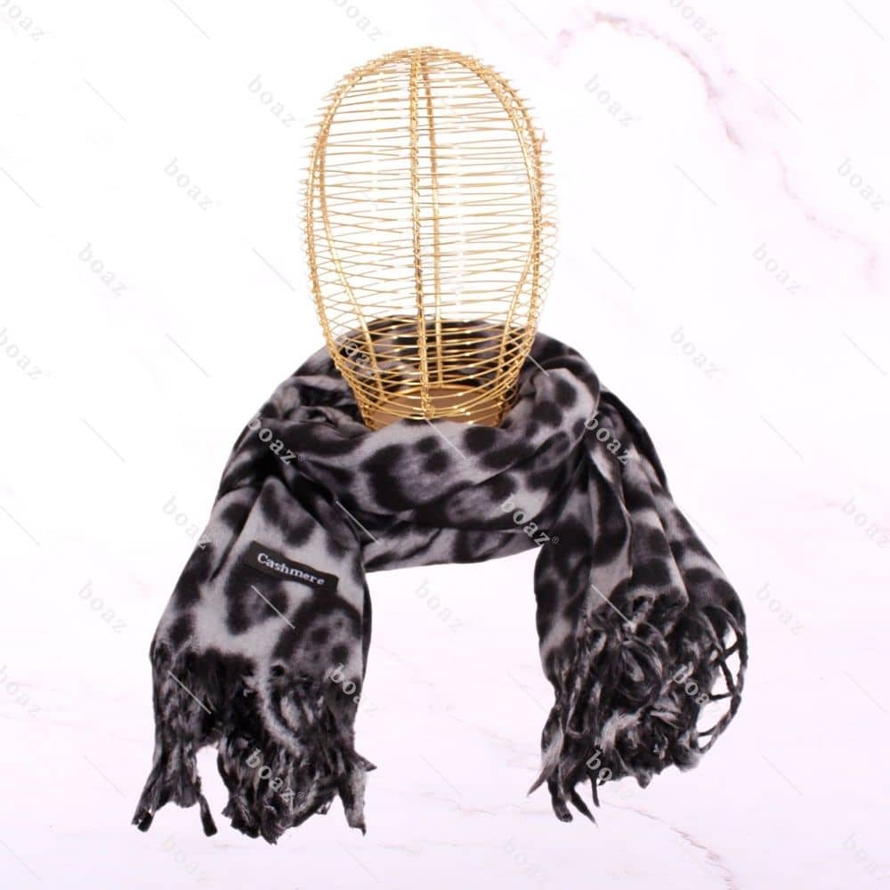 Bufanda animal print gris x1