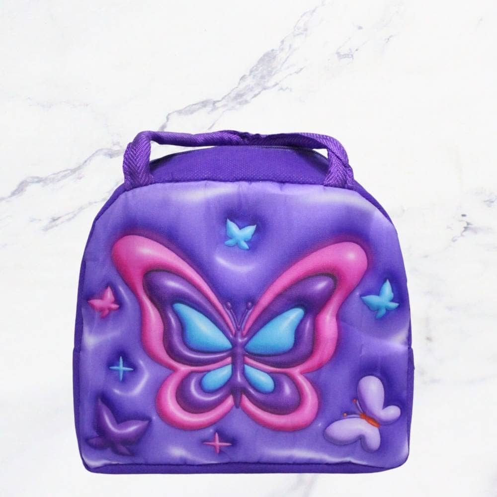 LONCHERA MARIPOSA MORADA X1