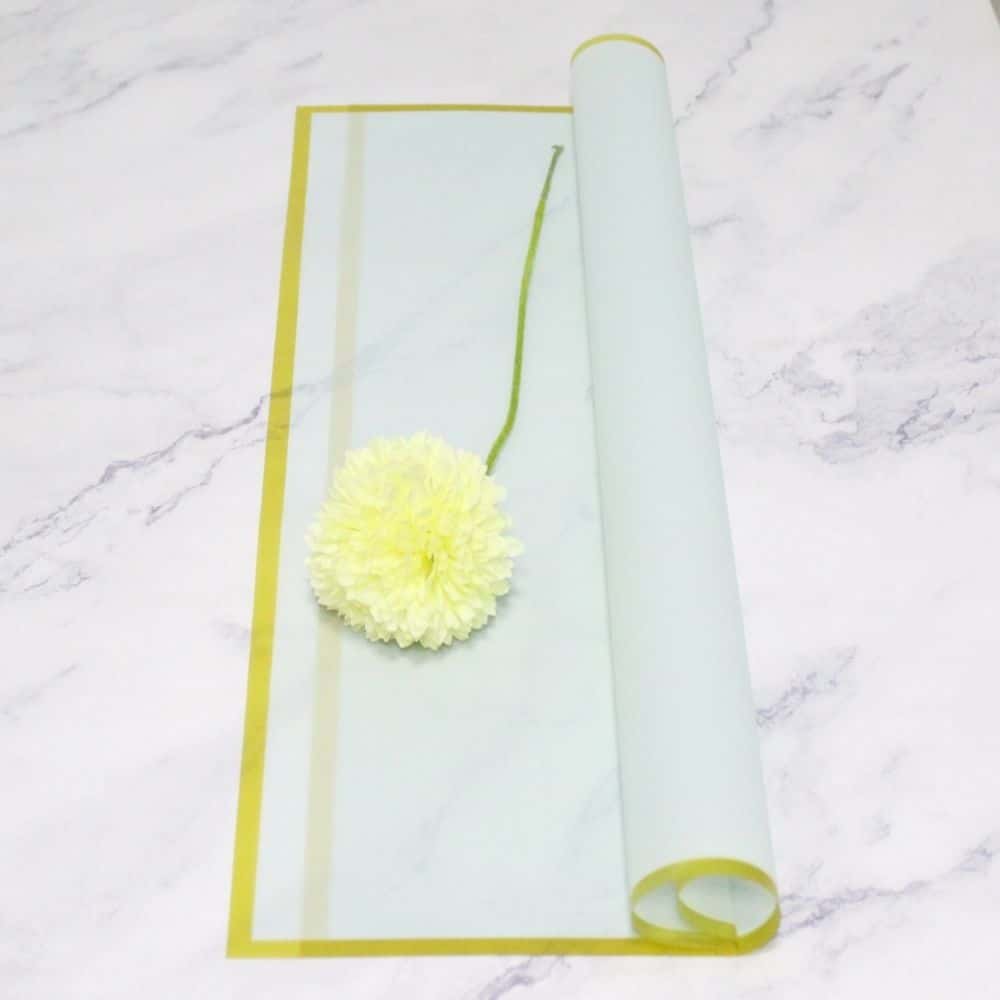 PAPEL COREANO VERDE 55*56 X20