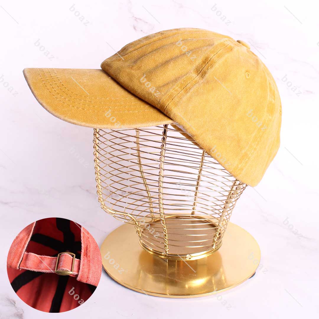 BZ-60623 GORRO VINTAGE MOSTAZA X1 - Imagen 1