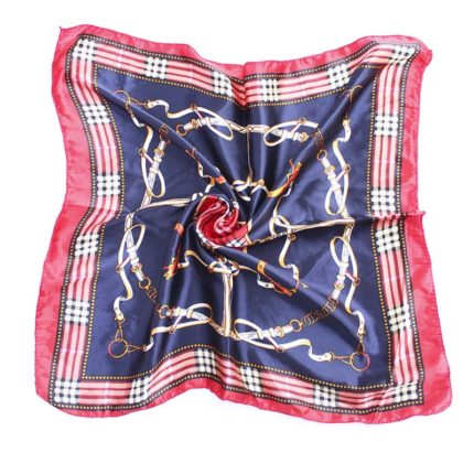 PAÑUELO 50X50CM ESCOCES CADENA AZUL X1UNI