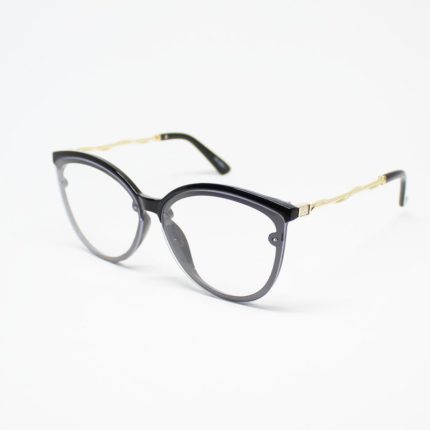 ANTEOJO GATITO CIRCULAR TRANSPARENTE NEGRO X1