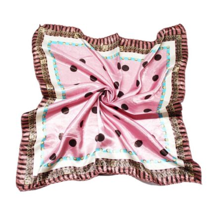 PAÑUELO 50X50CM LUNAR CADENA ROSADO