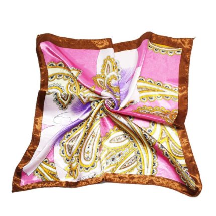 PAÑUELO 50X50CM ETNICO ROSADO X1