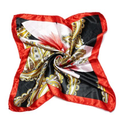 PAÑUELO 50X50CM ETNICO NEGRO X1