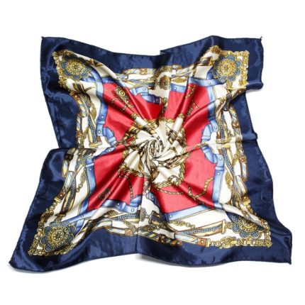 PAÑUELO 50X50CM CADENA AZUL MARINO X1