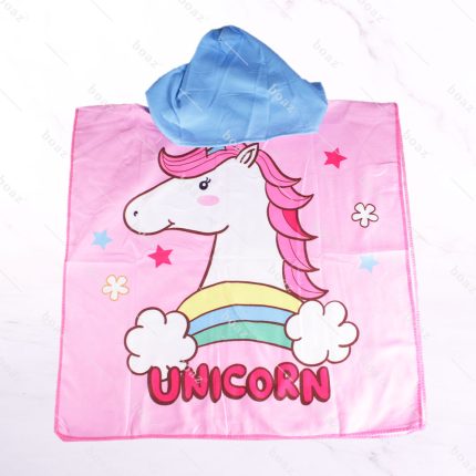 TOALLA ROSA CAPU UNICORN X1
