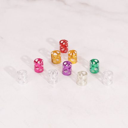 ANILLO TRENZAS COLOR (docena)