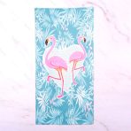 TOALLA 70X140 FLAMENCOS X1