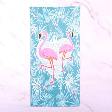 TOALLA 70X140 FLAMENCOS X1