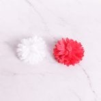 PINCHE FLOR ROJOBLANCO 8CM (docena)