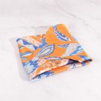 PAÑUELO FLOR NARANJOAZUL X1 - Imagen 2