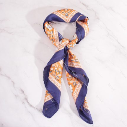 PAÑUELO FLOR NARANJOAZUL X1