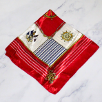 PAÑUELO 50X50 ANCLA LINEA ROJO - Imagen 3