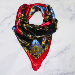 PAÑUELO 50X50 CADENA ROJO - Imagen 2