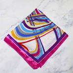 PAÑUELO 50X50 LINEAS 2 FUCSIA - Imagen 2