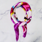 PAÑUELO 50X50 LINEAS 2 MORADO - Imagen 3