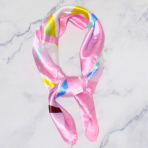 PAÑUELO 50X50 LINEAS 2 ROSADO - Imagen 2