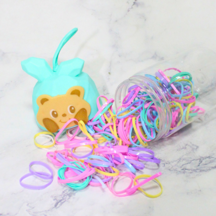 ELASTICO KAWAII  COLORES X12