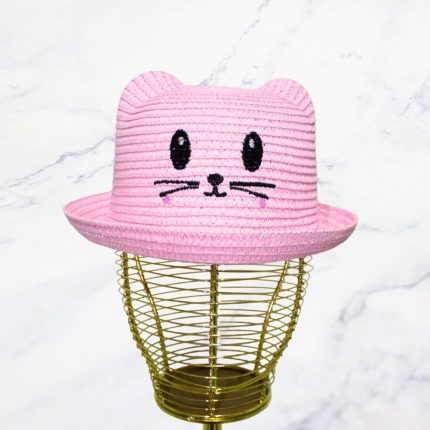 SOMBRERO GATO ROSA X1