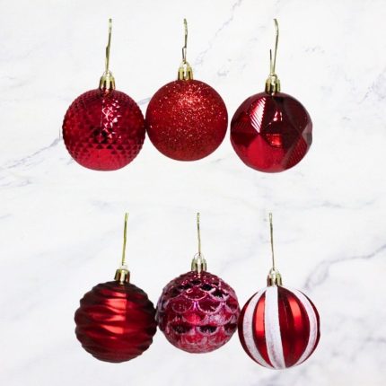 ESFERA 6CM ROJAS X12